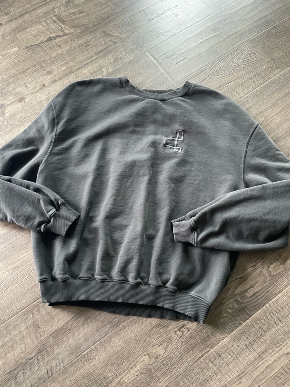 Applied Art Forms Crewneck Sweatshirt - Charcoal Grey